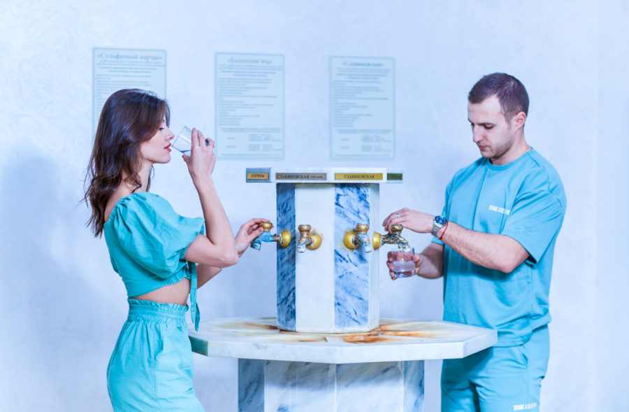 Бювет в санатории «Солнечный» в Кисловодске - фотография