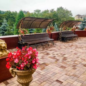 Территория в санатории «Солнечный» в Кисловодске - фотография