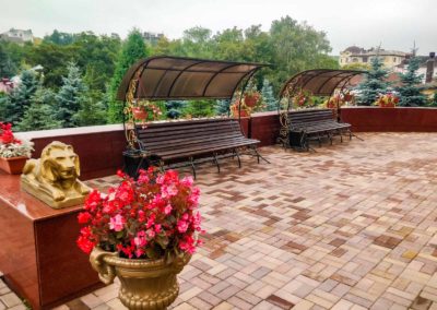 Территория в санатории «Солнечный» в Кисловодске - фотография