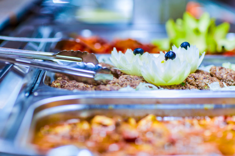 Шведский стол в санатории «Солнечный» в Кисловодске - фотография