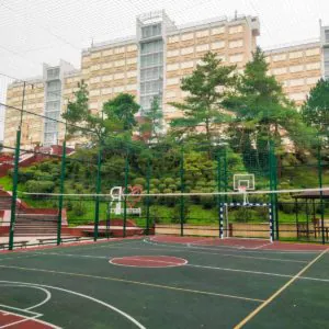 Спортивная игровая площадка в санатории «Солнечный» в Кисловодске - фотография