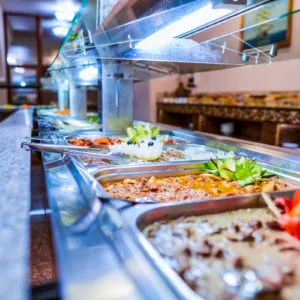 Шведский стол в санатории «Солнечный» в Кисловодске - фотография