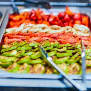 Шведский стол в санатории «Солнечный» в Кисловодске - фотография